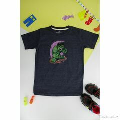 Miles Boys Charcoal Grey T-Shirt, Boys T-Shirts - Trademart.pk