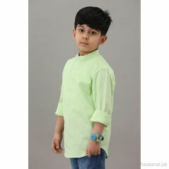 Yellow Bee Boys L-Green Casual Shirt, Boys Shirts - Trademart.pk