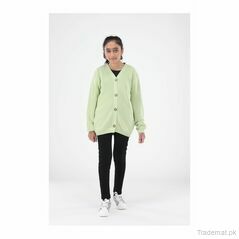 Level Girls Sea Green Sweater, Girls Sweaters - Trademart.pk