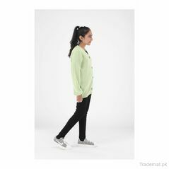 Level Girls Sea Green Sweater, Girls Sweaters - Trademart.pk