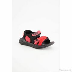 Xarasoft Boys Black-Red Sandal, Sandals - Trademart.pk