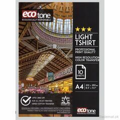 Ecotone Light T Shirt Transfer Paper A4, Printing Paper - Trademart.pk