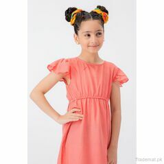 Yellow Bee Girls Light Pink Dress, Girls Dresses - Trademart.pk