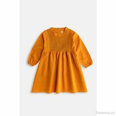 Yellow Bee Girls Mustard Dress, Girls Dresses - Trademart.pk