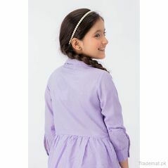 Yellow Bee Girls Light Purple Dress, Girls Dresses - Trademart.pk