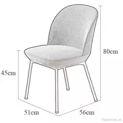 New Design Moulded Foam Fabric Leather Dining Chair, Dining Chairs - Trademart.pk