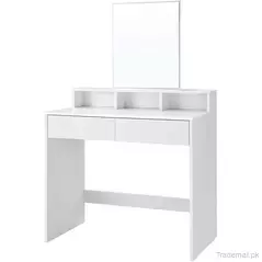 Grey Colour Fancy Integrated Square Dressing Table., Dresser - Dressing Table - Trademart.pk