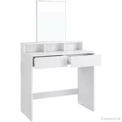 Grey Colour Fancy Integrated Square Dressing Table., Dresser - Dressing Table - Trademart.pk