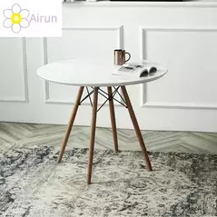 Modern Design MDF Home Kitchen Office White Coffee Wood Dining Table, Dining Tables - Trademart.pk