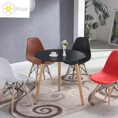 Modern Minimalist Style Dining Room Furniture Wooden Legs MDF Top Dining Table, Dining Tables - Trademart.pk