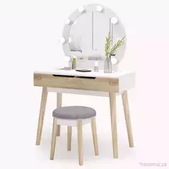 Mirrored Dressing Desk Dresser Table for Bedroom Home Furniture, Dresser - Dressing Table - Trademart.pk