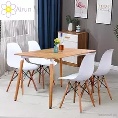 Home Kitchen Dining Room Furniture Set Modern White Wood Wooden Round Dining Table, Dining Tables - Trademart.pk