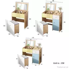 Modern Dressing Table with Mirror for Small Peace and Bedroom, Dresser - Dressing Table - Trademart.pk