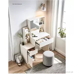 Nordic Modern Contracted White Dressing Table., Dresser - Dressing Table - Trademart.pk