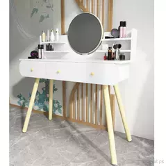 Modern Designs Dressing Table with LED Mirror Drawer Dresser, Dresser - Dressing Table - Trademart.pk