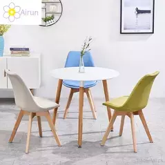 Scandinavian Simple Design Dining Room Furniture Solid Wood Dining Table Set, Dining Tables - Trademart.pk