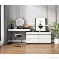 European Bedroom Wooden Chest Drawer Furniture Dressers 6 Drawers Modern Gloss, Dresser - Dressing Table - Trademart.pk