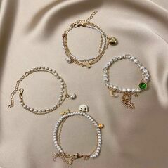 Fancy Pearl & Charms - Bracelet, Bracelets - Trademart.pk