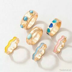 Rainbow - Rings Set, Rings - Trademart.pk