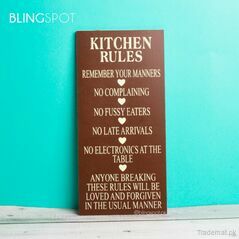 Kitchen Rules - Wall Hanging, Wall Hangings - Trademart.pk