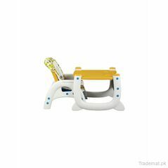 Junior Convertible Baby Highchair Yellow & White, High Chair & Booster Seat - Trademart.pk