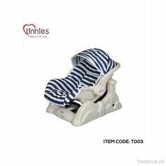 TINNIES CARRY COT W/ROCKLING-BLUE STRIPE, Baby Carry Cots - Trademart.pk