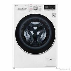 LG Front Load 9kg Washing Machine with Steam F4V5VYPOW, Washing Machines - Trademart.pk