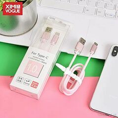 MInimal Pink Data Cable Type C, Data Cables - Trademart.pk