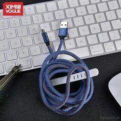 Blue Type-C Data Cable, Data Cables - Trademart.pk