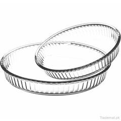 Borcam Round Spiral Dish - Set Of 02 - Serveware, Serving Dish - Trademart.pk