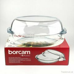 Borcam Serving Dish With Lid - Oval - Serveware, Serving Dish - Trademart.pk