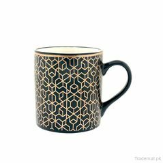 Crisscross Pattern Mug - Black, Mugs - Trademart.pk