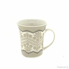 Grey Floral Pattern Coffee Mug, Mugs - Trademart.pk