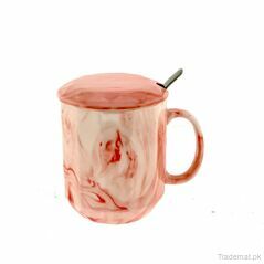 Pink Marble Glazed Coffee Mug, Mugs - Trademart.pk