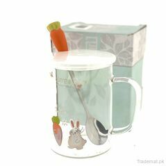 Rabbit Glass Coffee Mug, Mugs - Trademart.pk