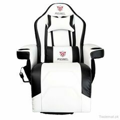 Rebel Rogue Gaming Recliner- White/Black, Gaming Chairs - Trademart.pk