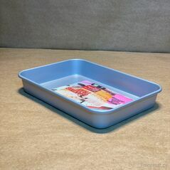 Silver Rectangular Baking Tray - Deep, Bakeware Set - Trademart.pk