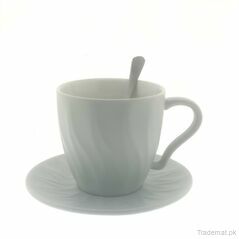 White Cup And Saucer For Coffee | Tea, Mugs - Trademart.pk