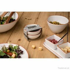 Calisto White Glazed Mini Bowls - Set of 2, Serving Bowls - Trademart.pk