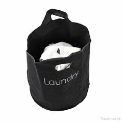 Black Polyester Diamantes Laundry Bag, Laundry Bags - Trademart.pk