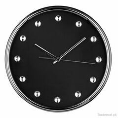 Black Face and Clear Diamantes Wall Clock, Wall Clock - Trademart.pk