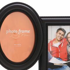4 Photo Black Plastic Multi Photo Frame Multiple Shapes, Multi Frames - Trademart.pk