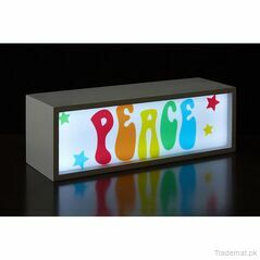 Peace Led Light Box, Decorative Lights - Trademart.pk