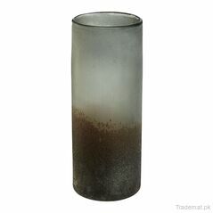 Chiara Large Grey Metallic Vase, Vases - Trademart.pk