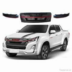 ISUZU D-Max 2018 to 2020 Front Grill High Quality with LED Light, Front Bumper Grills - Trademart.pk