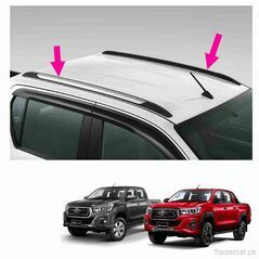 Roof Rail Black And Silver For Toyota Hilux Revo  2016 to 2021, Roof Rack - Rail & Bar - Trademart.pk
