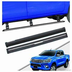 Toyota Hilux Revo  Electric Side Step Foot Rest V2  2016 to 2021, Running Board - Side Step - Trademart.pk