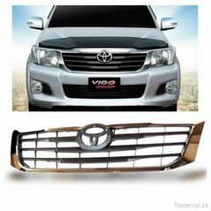 Front Chrome Grille For Toyota Vigo  2005 to 2016, Front Bumper Grills - Trademart.pk