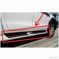 Side Step Whiteline Foot Rest Cover White for Toyota Hilux Revo 2016 to 2020, Running Board - Side Step - Trademart.pk
