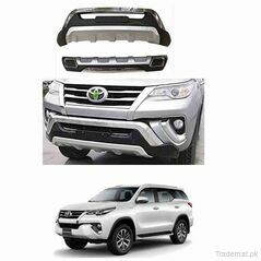 Toyota Fortuner 2017 to 2020 Bumper Guard Front and Back, Bumper Guard - Trademart.pk